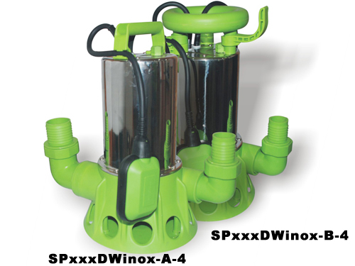 SPxxxDWinox-A-4，SPxxxDWinox-B-4->>OPP系列产品>>潜水泵系列