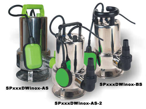 SPxxxDWinox-AS，SPxxxDWinox-AS-2，SPxxxDWinox-BS->>OPP系列产品>>潜水泵系列